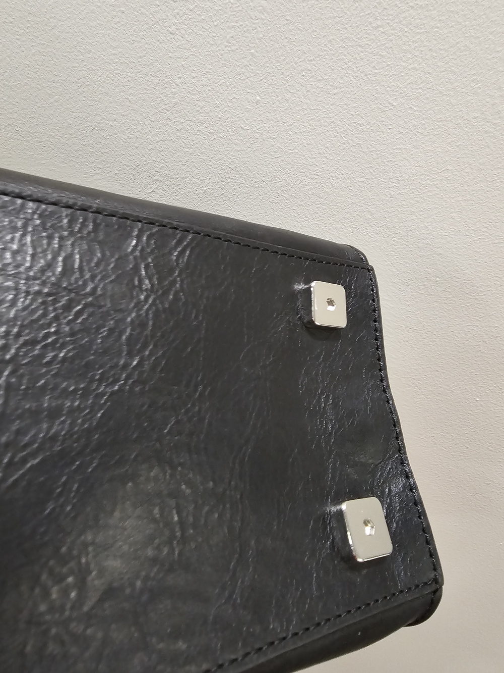 Jonathan Adler Black Full Leather Nixon Tote Bag With OG Dust Bag 9.5/10 - Picture 11 of 16